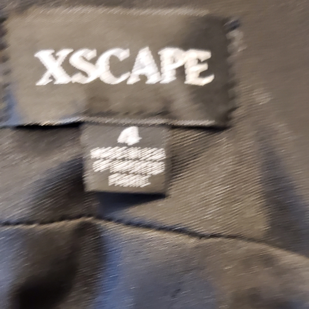 Xscape Bow front keyhole halter neck black dress s - Picture 6 of 8